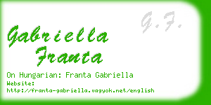 gabriella franta business card